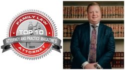 managing partner, Eric S. Meredith has been named Top 10 Family Law Attorney for North Carolina by Attorney & Practice Magazine